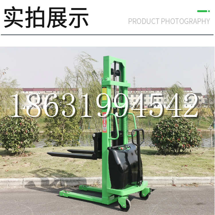 凉州区电动叉车堆高车液压铲车电瓶1吨2吨站驾步行式小型全自动叉车